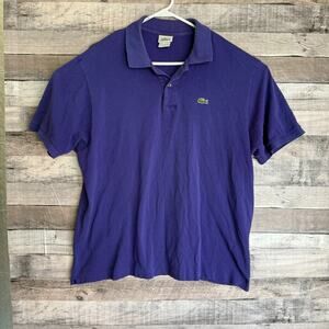 Lacoste Mens Classic Polo Shirt XL Purple Preppy Business Golf